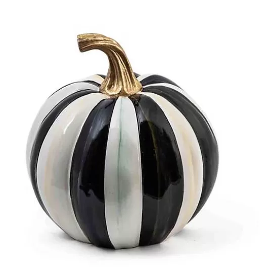 Hot MacKenzie-Childs Courtly Stripe Glossy Small Pumpkin