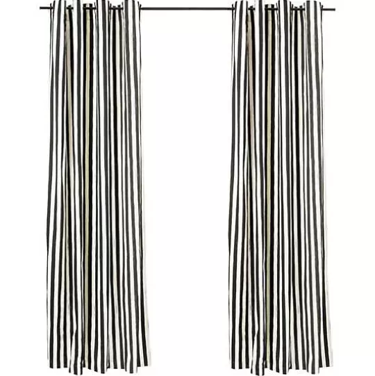 Store MacKenzie-Childs Courtly Stripe Grommet Top Curtain Panel