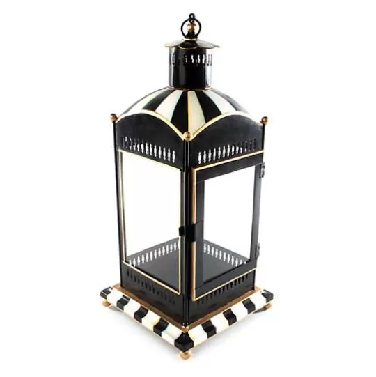 Fashion MacKenzie-Childs Courtly Stripe Large Candle Lantern