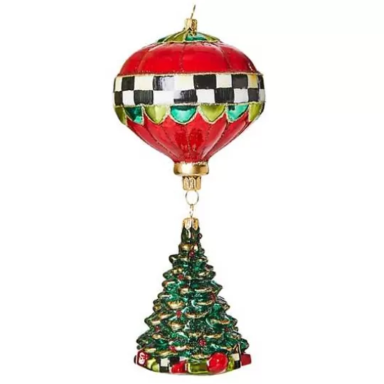 Flash Sale MacKenzie-Childs Cozy Christmas Balloon Tree Glass Ornament