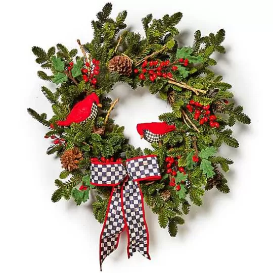 Store MacKenzie-Childs Cozy Christmas Cardinal 29 Wreath