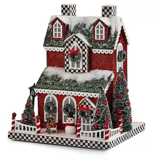 Sale MacKenzie-Childs Cozy Christmas Illuminated Paper House