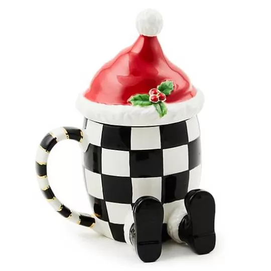 Store MacKenzie-Childs Cozy Christmas Lidded Santa Mug