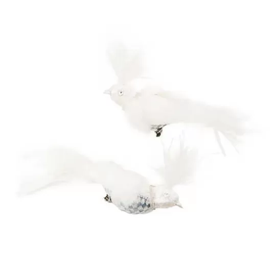 New MacKenzie-Childs Crystal Palace Bird Clips, Set of 2