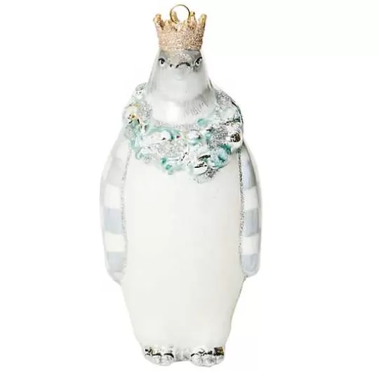 Shop MacKenzie-Childs Crystal Palace Penguin Glass Ornament