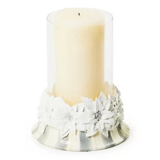 Store MacKenzie-Childs Crystal Palace Poinsettia Pillar Candle Holder