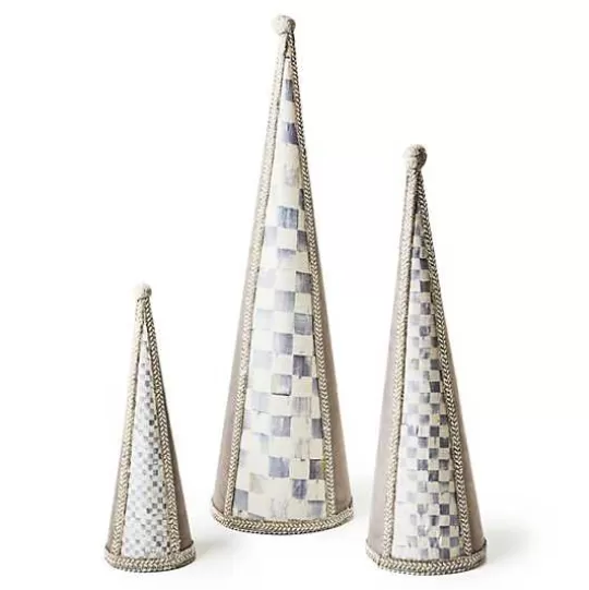 Best MacKenzie-Childs Crystal Palace Suede Cone Trees, Set of 3