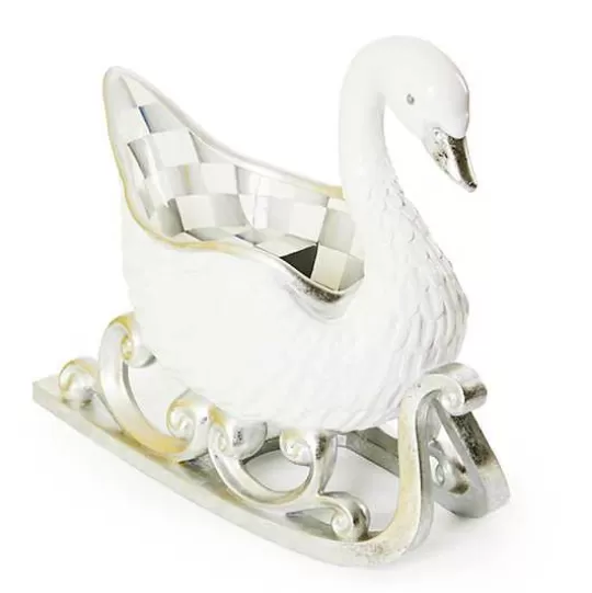 Sale MacKenzie-Childs Crystal Palace Swan Sleigh Figurine