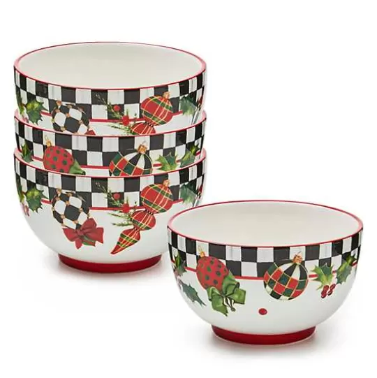 Shop MacKenzie-Childs Deck the Halls Breakfast Bowls, Set of 4