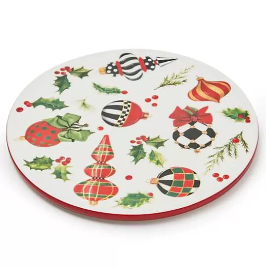 Cheap MacKenzie-Childs Deck the Halls Round Trivet