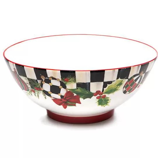 Store MacKenzie-Childs Deck the Halls Serving Bowl