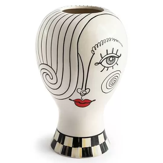 Store MacKenzie-Childs Doodles Lady Head Vase