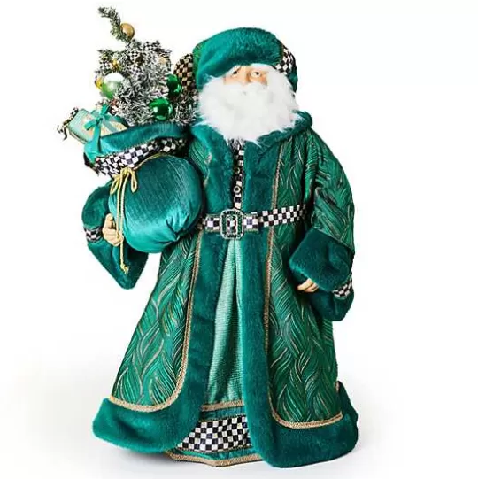 Store MacKenzie-Childs Emerald Luxe Large Santa with Gifts