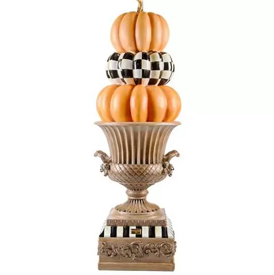 New MacKenzie-Childs Fall On The Farm Stacked Pumpkin Trophy Urn