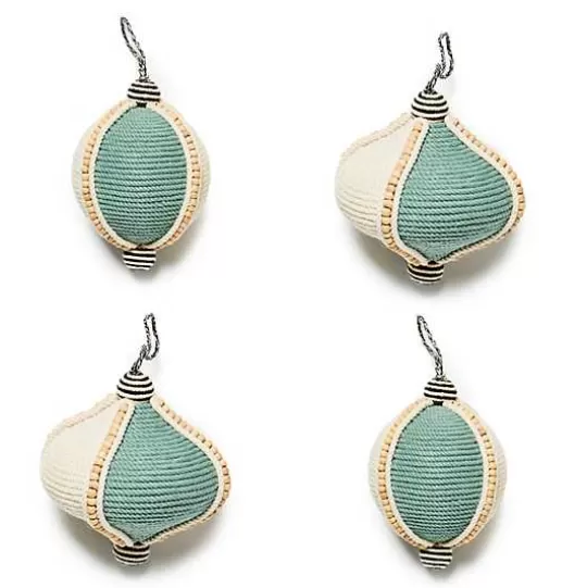 Discount MacKenzie-Childs Farmhouse Holiday Corded Ornaments, Set of 4