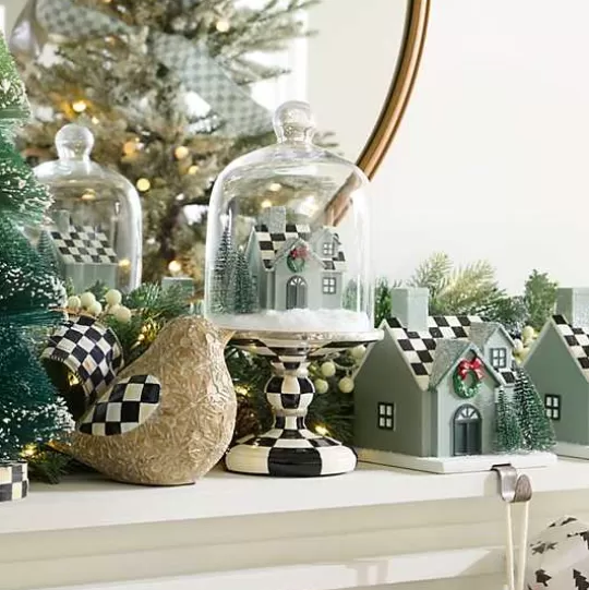 Hot MacKenzie-Childs Farmhouse Holiday House Cloche