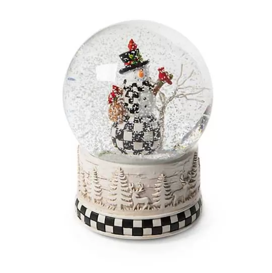 Store MacKenzie-Childs Farmhouse Snowman Snow Globe