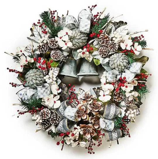 Discount MacKenzie-Childs Farmhouse Sterling Holiday 30 Wreath