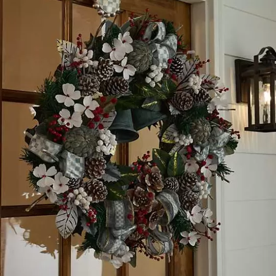 Discount MacKenzie-Childs Farmhouse Sterling Holiday 30 Wreath