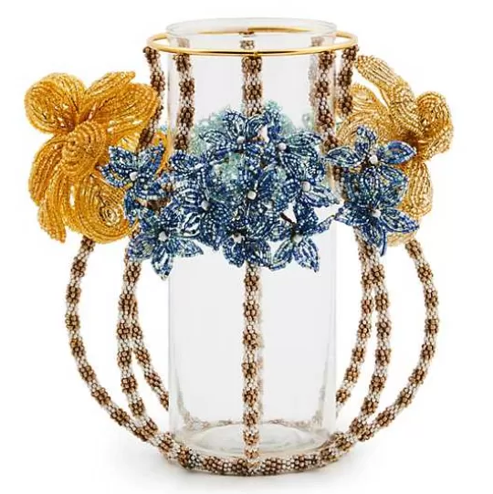 Hot MacKenzie-Childs Field Study Small Beaded Flower Vase