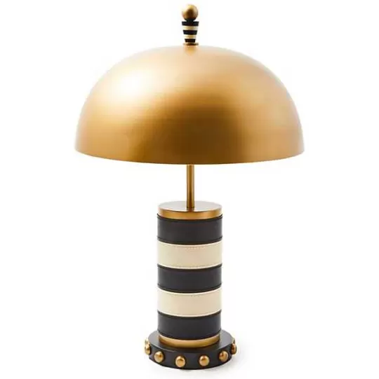 Store MacKenzie-Childs Flatiron Leather Stripe Table Lamp