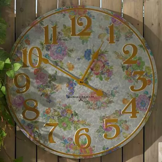 Sale MacKenzie-Childs Flower Market Outdoor Wall Clock