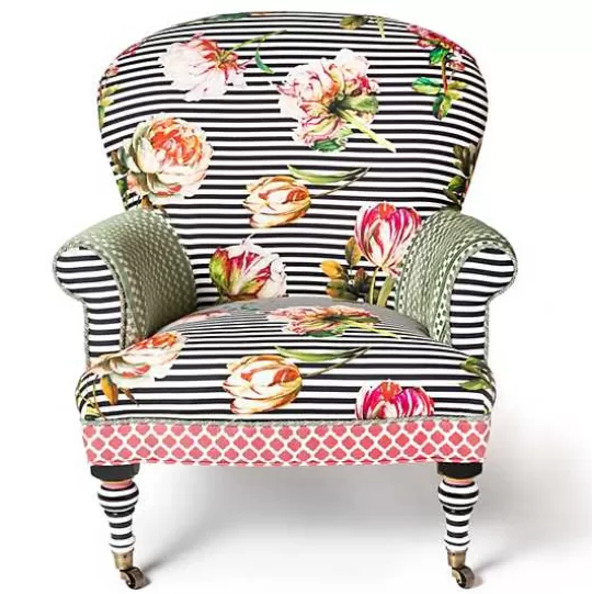 Cheap MacKenzie-Childs Flower Show Accent Chair