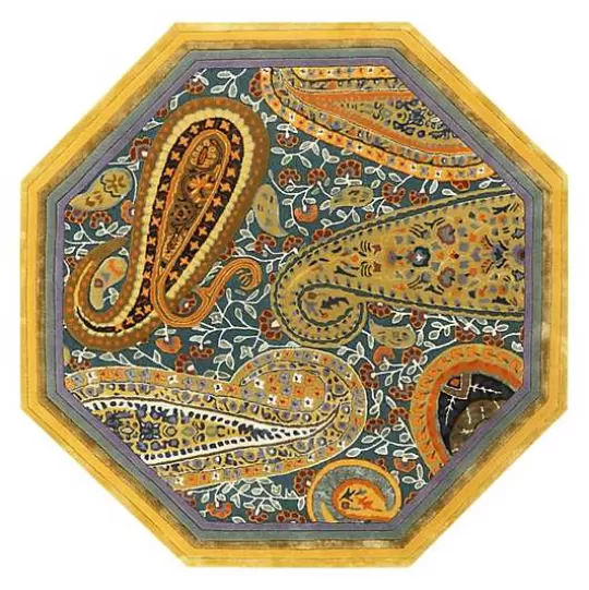 Fashion MacKenzie-Childs Forever Paisley 6' Octagon Rug