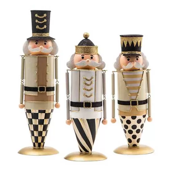 Sale MacKenzie-Childs Glam Up Tin Nutcracker Figures, Set of 3