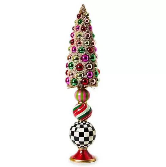 Hot MacKenzie-Childs Granny Kitsch Medium Bottle Brush Pedestal Tree