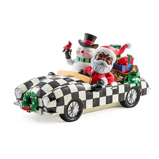 Discount MacKenzie-Childs Granny Kitsch Special Delivery Black Santa In Car