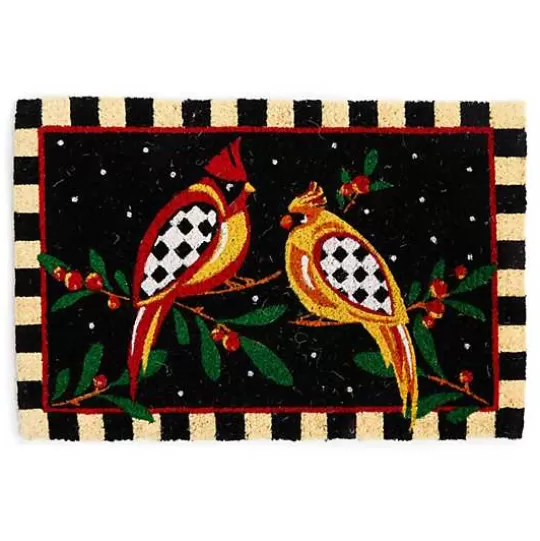 Store MacKenzie-Childs Holiday Cardinal Entrance Mat