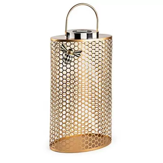 Clearance MacKenzie-Childs Honeycomb Large Tin Solar Lantern