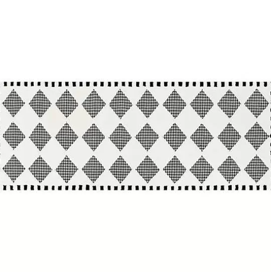 Cheap MacKenzie-Childs Houndstooth Check Diamond 2'6 x 8' Runner