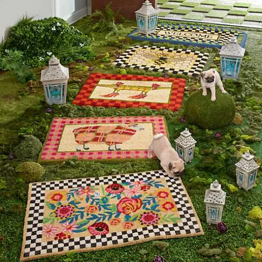 Store MacKenzie-Childs Kira's Garden Entrance Mat