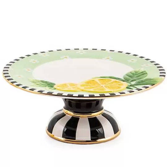 Best Sale MacKenzie-Childs Lemon Small Pedestal Platter