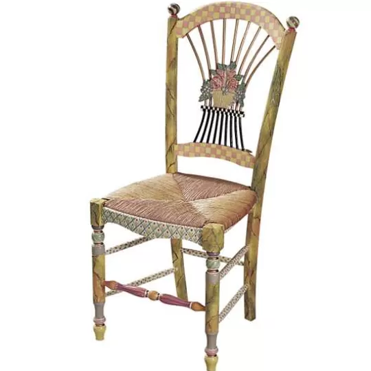 Store MacKenzie-Childs Light Flower Basket Side Chair