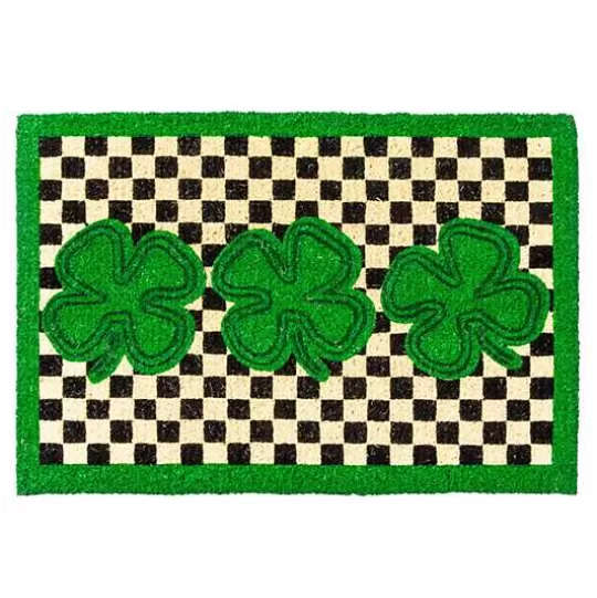 Shop MacKenzie-Childs Lucky Clover Entrance Mat