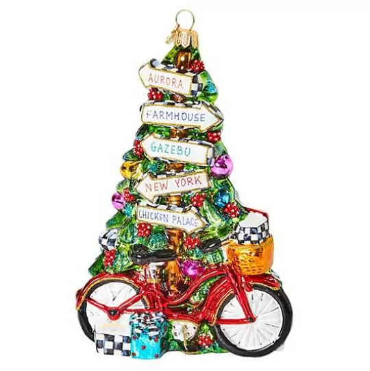 Discount MacKenzie-Childs Mackenzie Childs Bicycle Glass Ornament