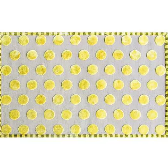 Shop MacKenzie-Childs Macro Dot Chartreuse Rug - 5' x 8'