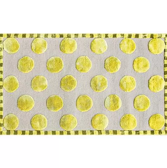 Shop MacKenzie-Childs Macro Dot Chartreuse Rug - 3' x 5'