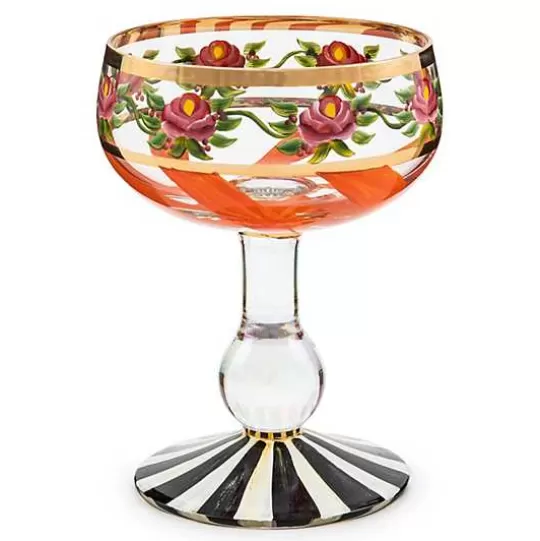 Store MacKenzie-Childs Maypole Apricot Coupe Glass