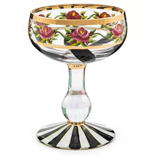 Online MacKenzie-Childs Maypole Black Coupe Glass