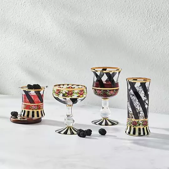 Online MacKenzie-Childs Maypole Black Coupe Glass