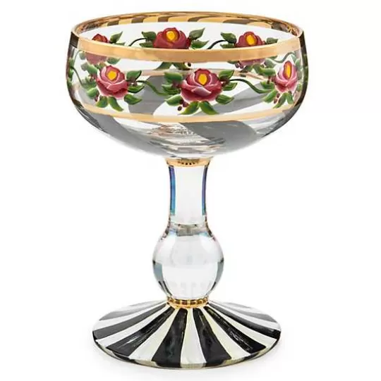 Cheap MacKenzie-Childs Maypole Sterling Coupe Glass