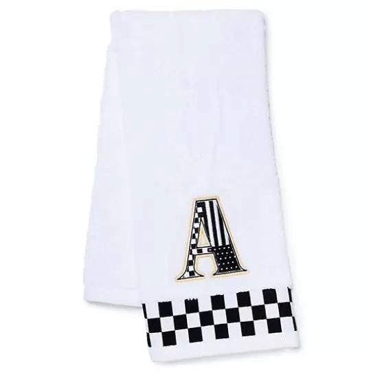 Sale MacKenzie-Childs Monogram A Check Hand Towel