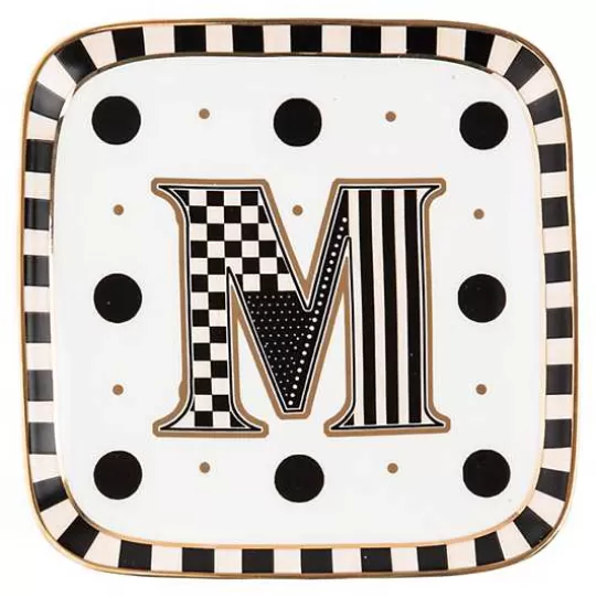 New MacKenzie-Childs Monogram Dish - M