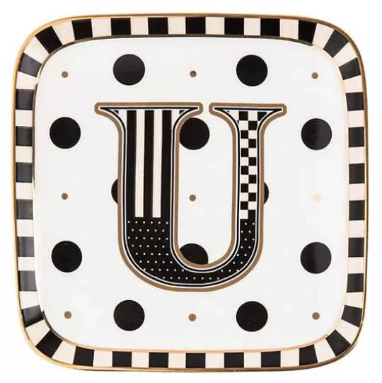 Clearance MacKenzie-Childs Monogram Dish - U