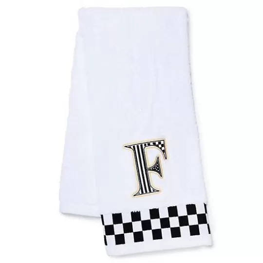 Sale MacKenzie-Childs Monogram F Check Hand Towel