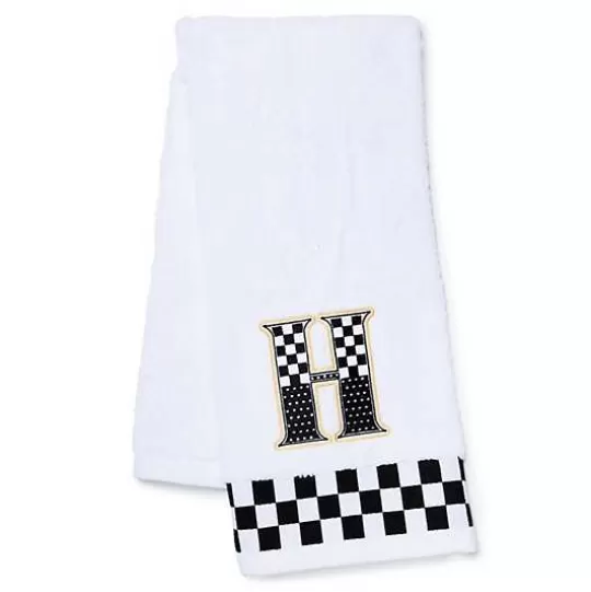 Best MacKenzie-Childs Monogram H Check Hand Towel